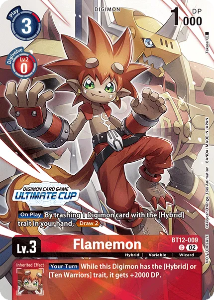 Flamemon &mdash; Digimon Card Game card