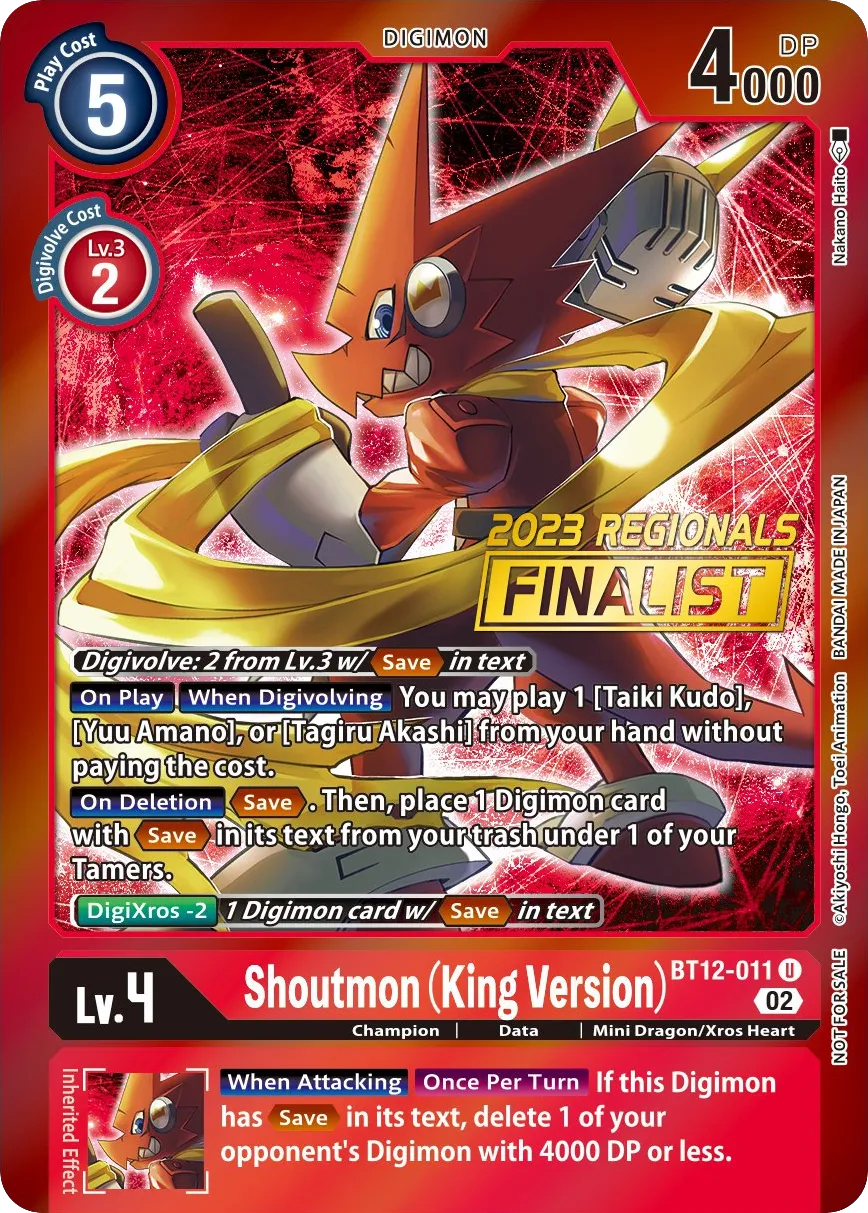 Shoutmon (King Version) &mdash; Digimon Card Game card