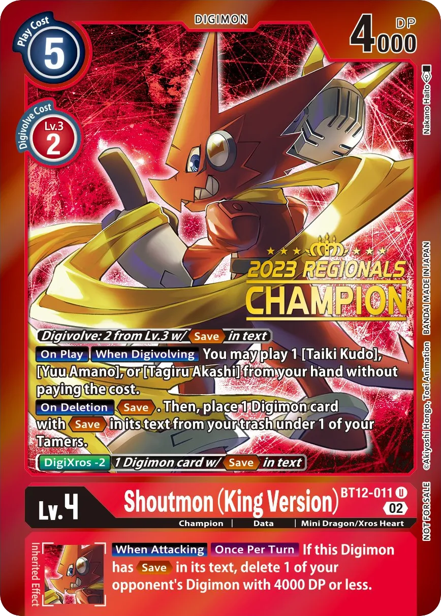 Shoutmon (King Version) &mdash; Digimon Card Game card