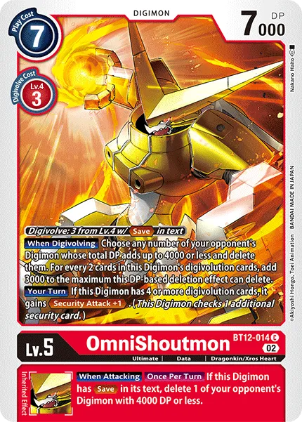 OmniShoutmon &mdash; Digimon Card Game card