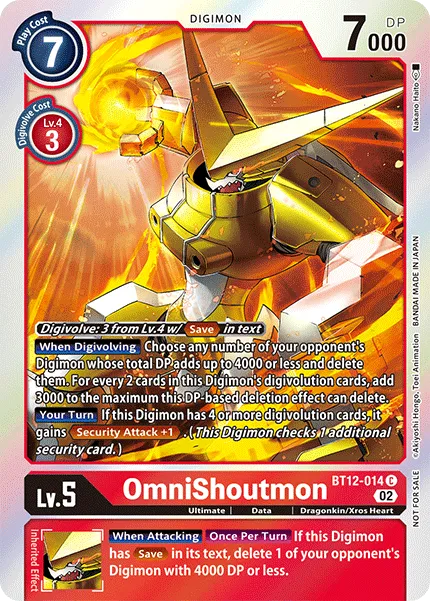 OmniShoutmon &mdash; Digimon Card Game card