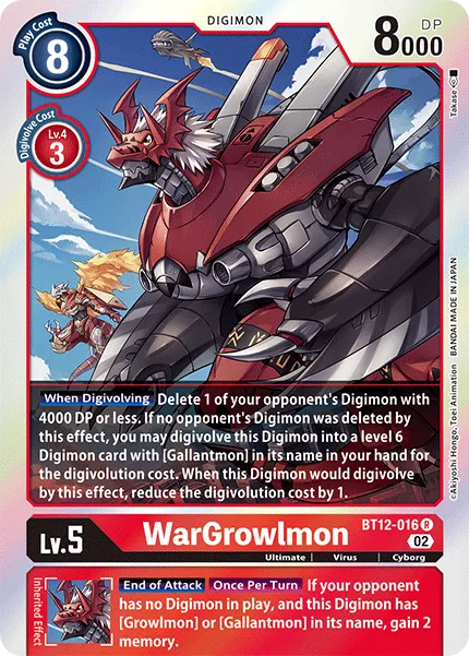 WarGrowlmon &mdash; Digimon Card Game card