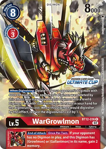 WarGrowlmon &mdash; Digimon Card Game card