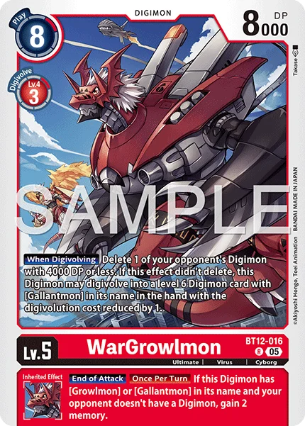 WarGrowlmon &mdash; Digimon Card Game card