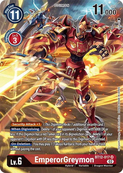 EmperorGreymon &mdash; Digimon Card Game card