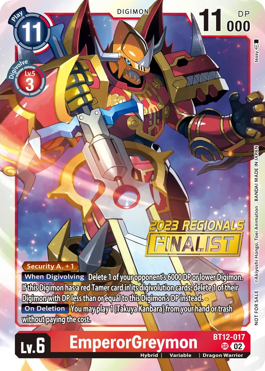 EmperorGreymon &mdash; Digimon Card Game card