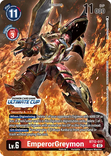 EmperorGreymon &mdash; Digimon Card Game card