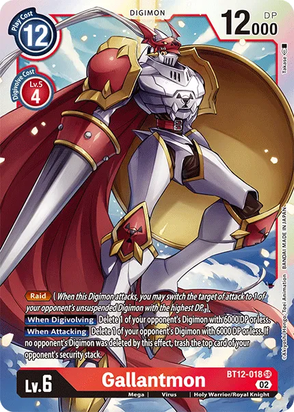 Gallantmon &mdash; Digimon Card Game card