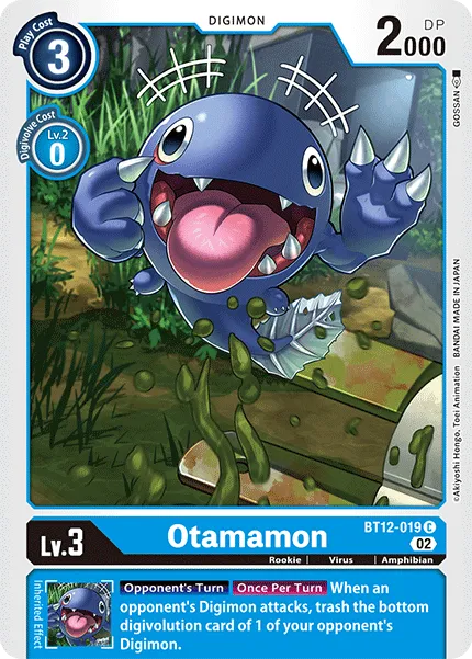 Otamamon &mdash; Digimon Card Game card