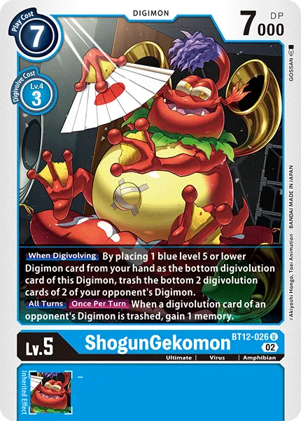ShogunGekomon &mdash; Digimon Card Game card