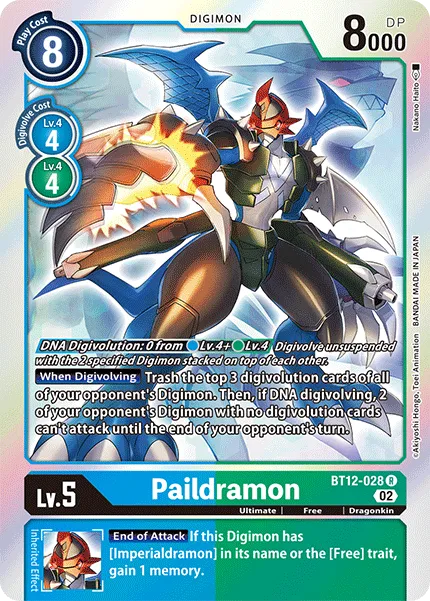 Paildramon &mdash; Digimon Card Game card