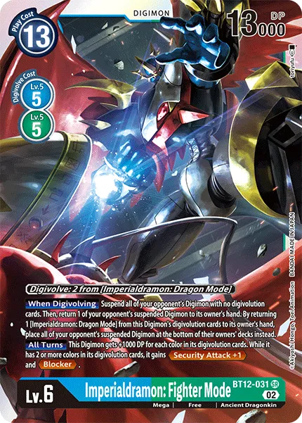 Imperialdramon: Fighter Mode &mdash; Digimon Card Game card