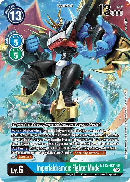 Imperialdramon: Fighter Mode &mdash; Digimon Card Game card
