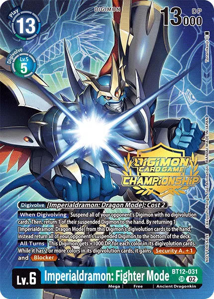 Imperialdramon: Fighter Mode &mdash; Digimon Card Game card