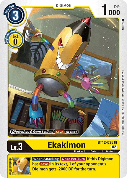 Ekakimon &mdash; Digimon Card Game card