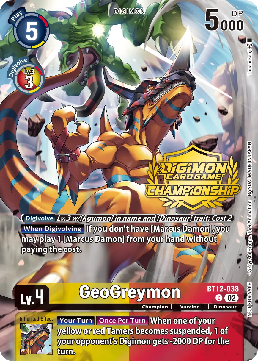 GeoGreymon &mdash; Digimon Card Game card