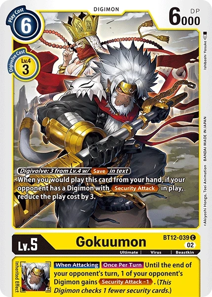 Gokuumon &mdash; Digimon Card Game card
