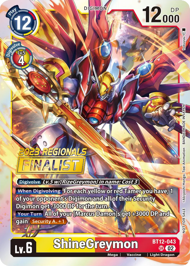 ShineGreymon &mdash; Digimon Card Game card