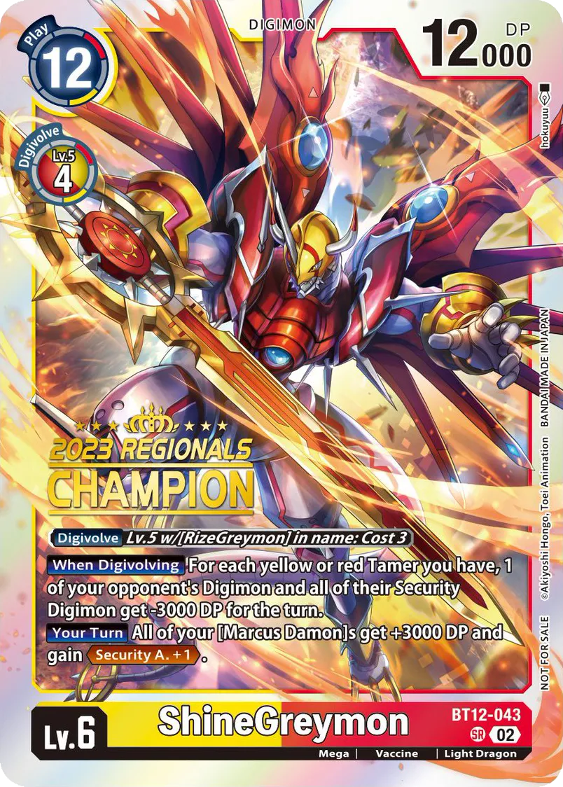 ShineGreymon &mdash; Digimon Card Game card