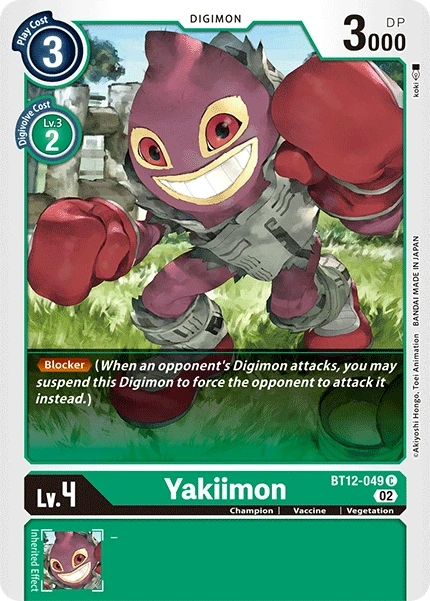 Yakiimon &mdash; Digimon Card Game card