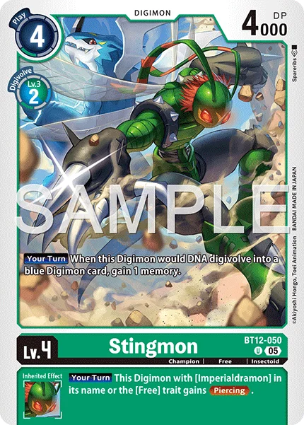 Stingmon &mdash; Digimon Card Game card