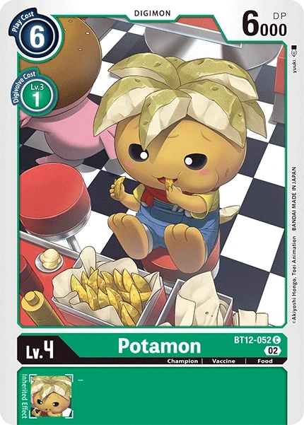 Potamon &mdash; Digimon Card Game card