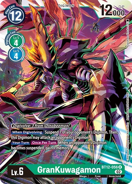 GranKuwagamon &mdash; Digimon Card Game card