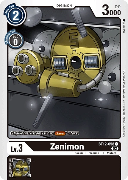 Zenimon &mdash; Digimon Card Game card