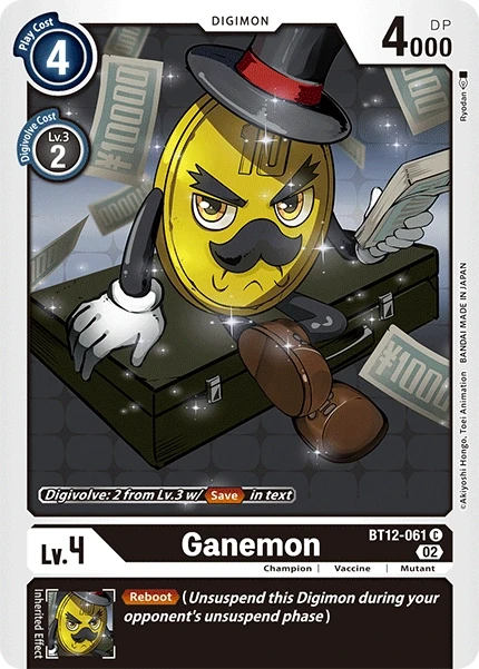 Ganemon &mdash; Digimon Card Game card
