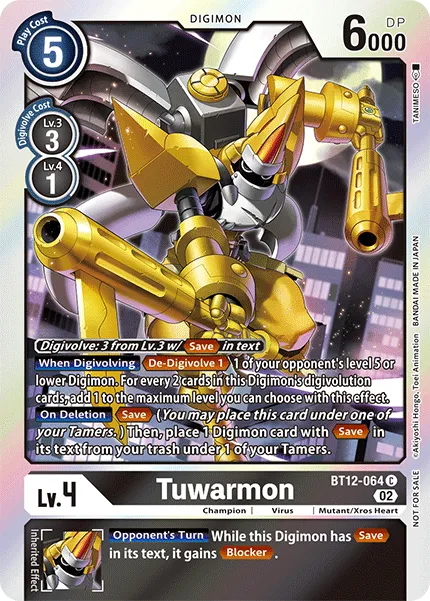 Tuwarmon &mdash; Digimon Card Game card