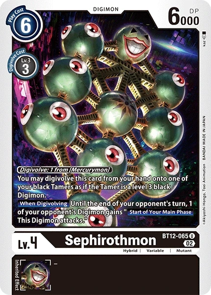 Sephirothmon &mdash; Digimon Card Game card