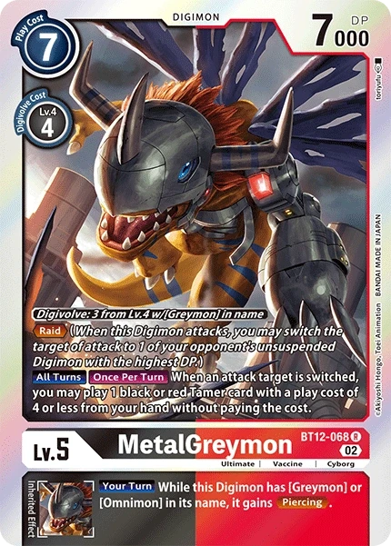 MetalGreymon &mdash; Digimon Card Game card