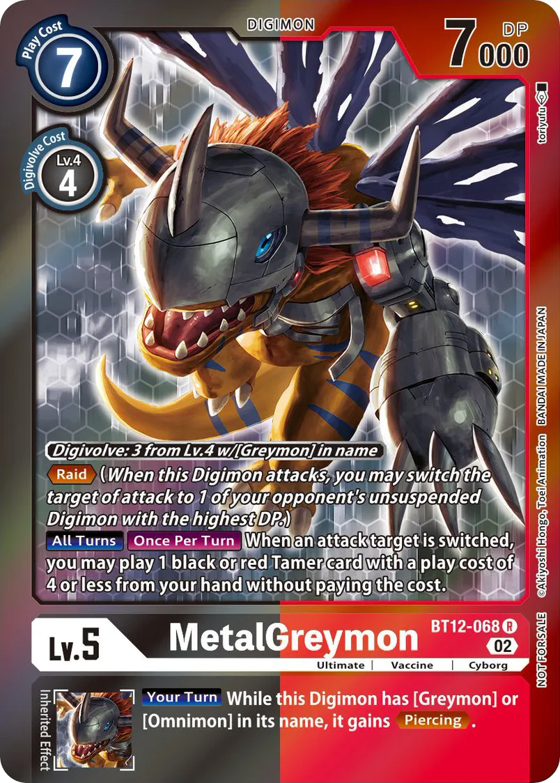 MetalGreymon &mdash; Digimon Card Game card