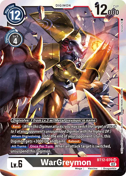 WarGreymon &mdash; Digimon Card Game card