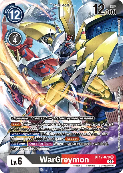 WarGreymon &mdash; Digimon Card Game card