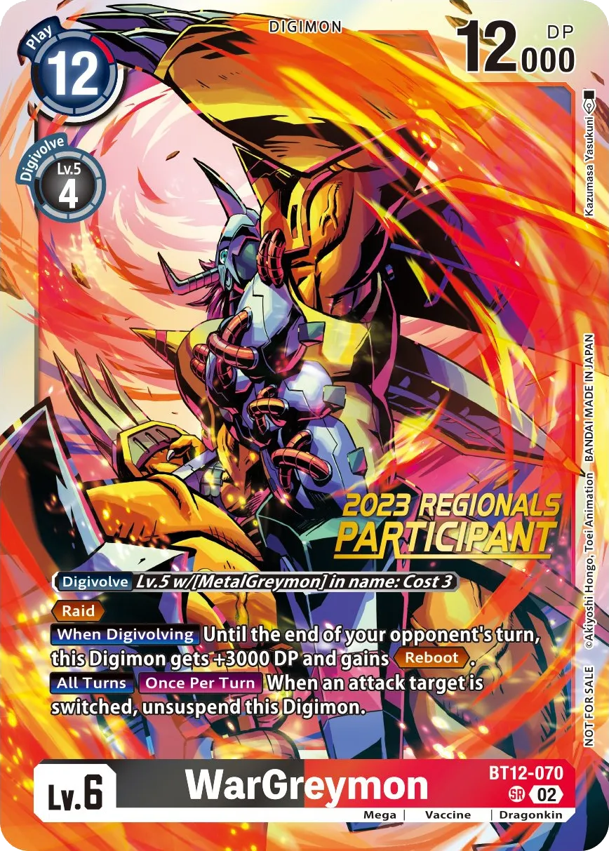 WarGreymon &mdash; Digimon Card Game card