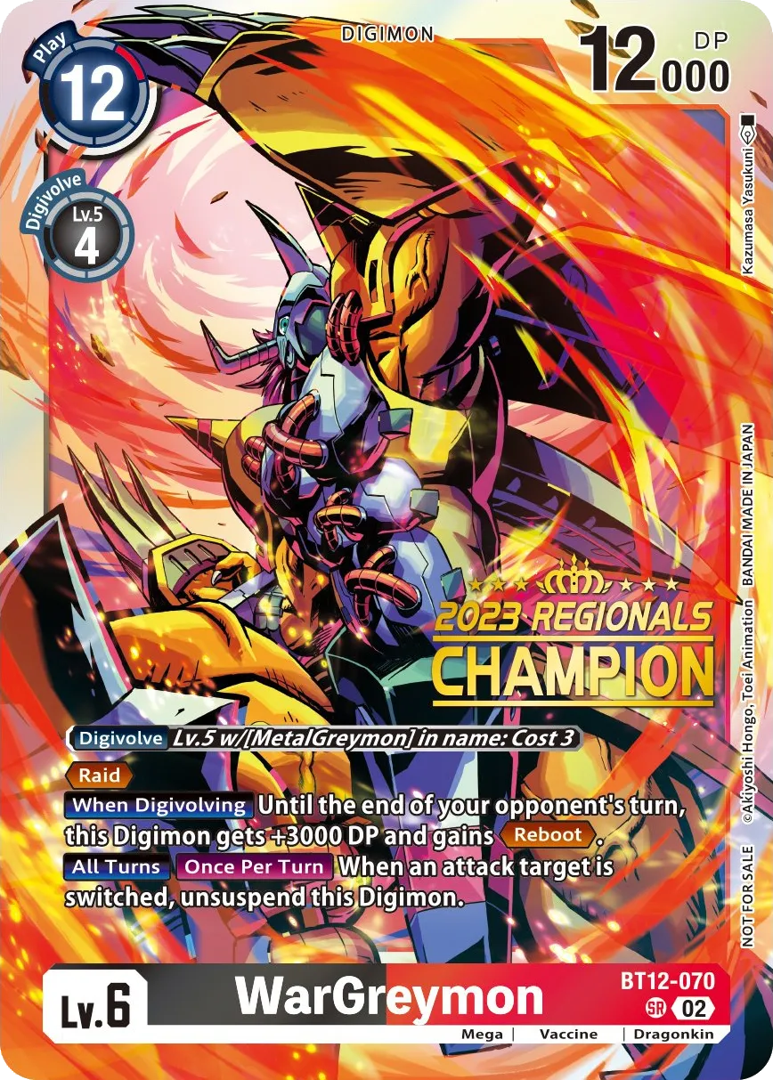 WarGreymon &mdash; Digimon Card Game card