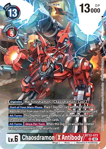 Chaosdramon (X Antibody) &mdash; Digimon Card Game card