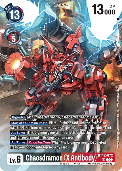 Chaosdramon (X Antibody) &mdash; Digimon Card Game card