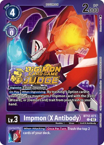 Impmon (X Antibody) &mdash; Digimon Card Game card