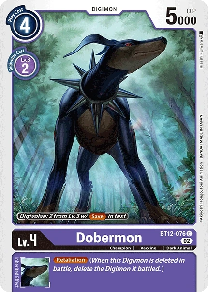 Dobermon &mdash; Digimon Card Game card