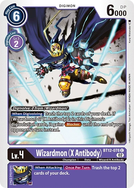 Wizardmon (X Antibody) &mdash; Digimon Card Game card