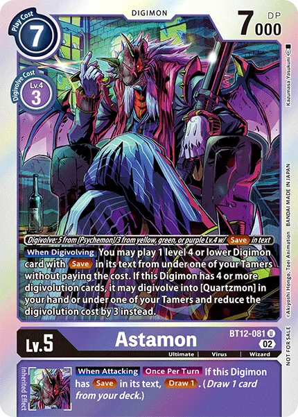 Astamon &mdash; Digimon Card Game card