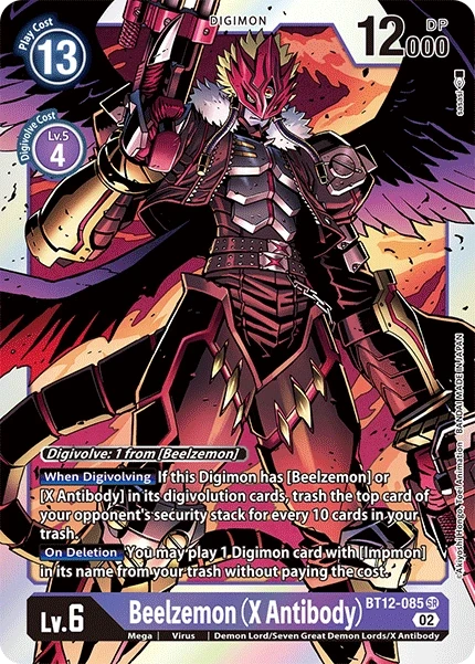 Beelzemon (X Antibody) &mdash; Digimon Card Game card