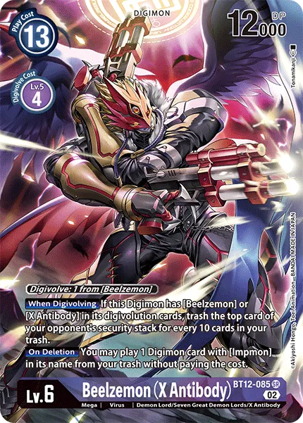 Beelzemon (X Antibody) &mdash; Digimon Card Game card