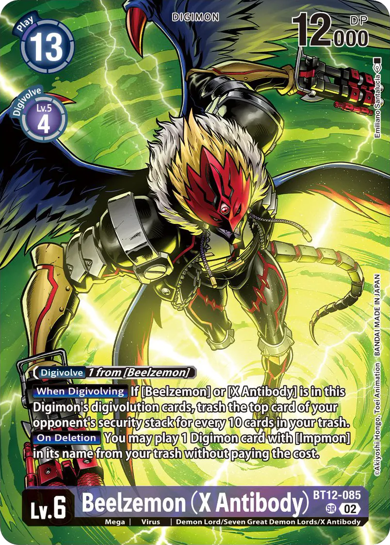 Beelzemon (X Antibody) &mdash; Digimon Card Game card