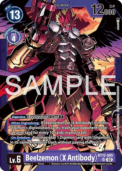 Beelzemon (X Antibody) &mdash; Digimon Card Game card