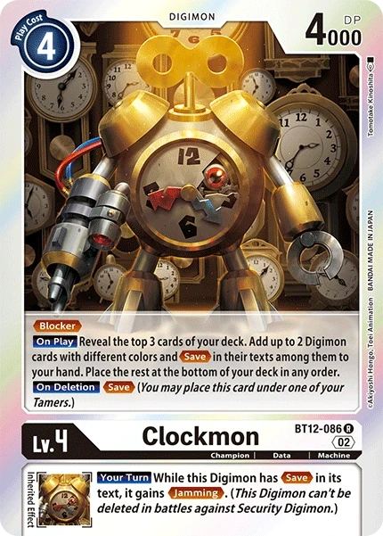 Clockmon &mdash; Digimon Card Game card