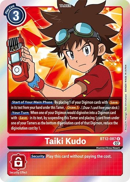 Taiki Kudo &mdash; Digimon Card Game card