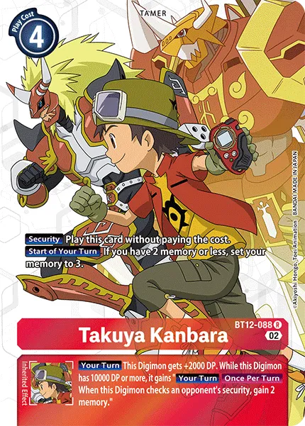 Takuya Kanbara &mdash; Digimon Card Game card
